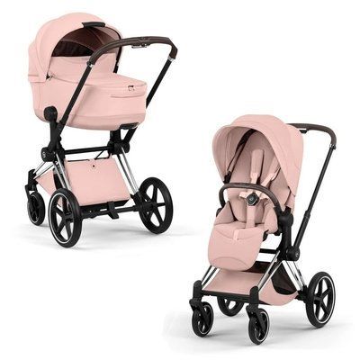 Cybex Priam 5.0 Style 2в1 Peach pink шасі Chrome 526000201-526000389-526000345 фото