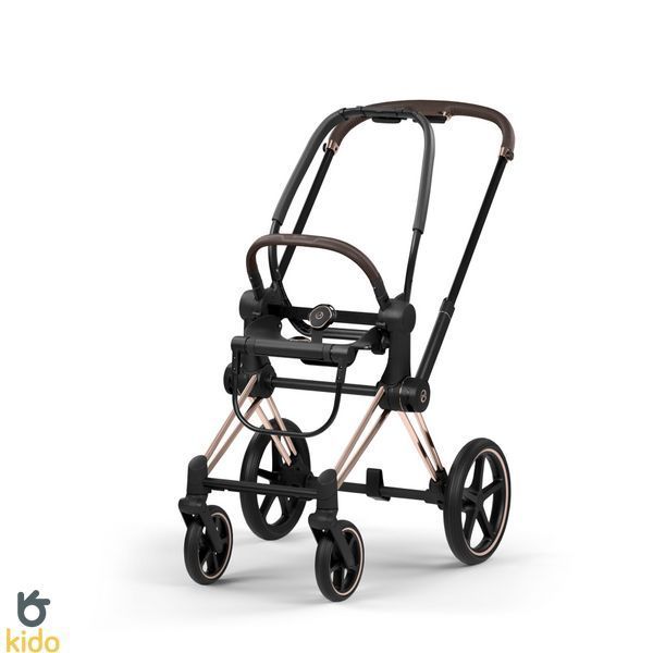 Cybex Priam 5.0 Style шасі+люлька Cozy beige шасі Rose gold (чорна корзинка) 526000221-526000365 фото