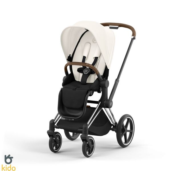 Cybex Priam 4.0 2в1 Off white шасі Chrome Brown 521002319-523000819-523000753 фото