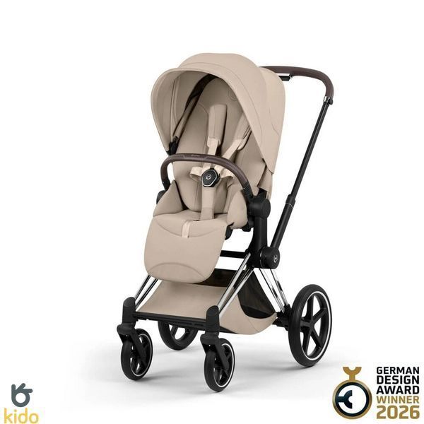Cybex Priam 5.0 Style 2в1 Cozy beige шасі Chrome 526000201-526000365-526000313 фото