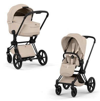 Cybex Priam 5.0 Style 2в1 Cozy beige шасі Matt black 526000211-526000365-526000313 фото