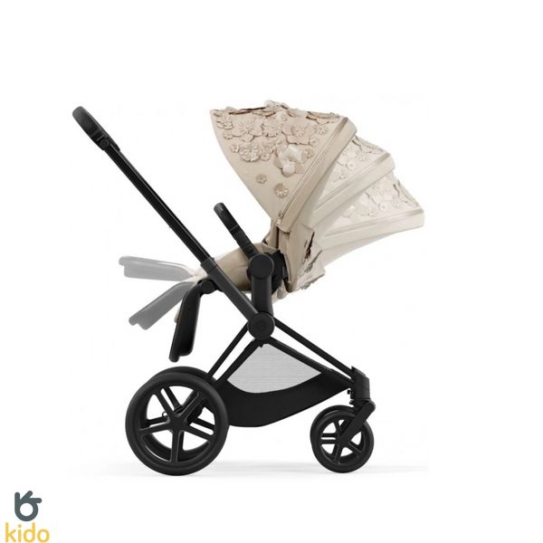 Cybex Priam 4.0 3в1 Simply Flower beige шасі Matt Black 521002331-522000935-521002829-521001285 фото