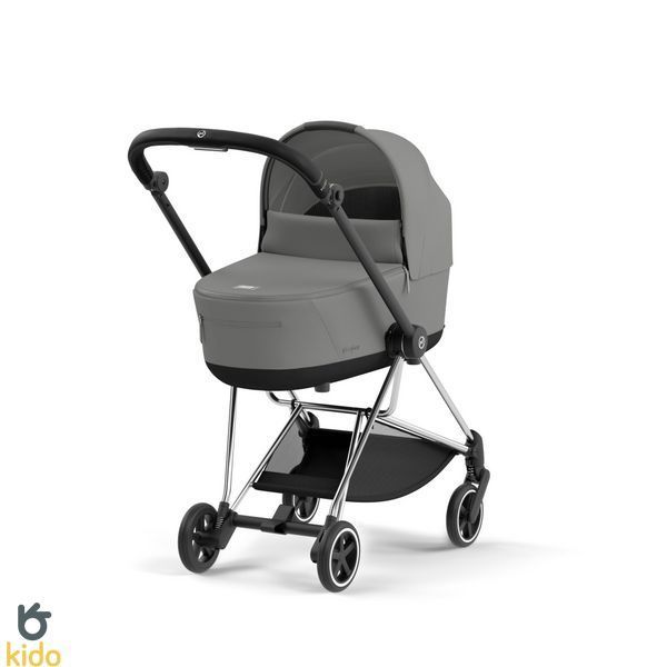 Cybex шасі+люлька Mios 4.0 Mirage grey шасі Chrome black 521002513-523000929 фото