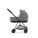 Cybex шасі+люлька Mios 4.0 Mirage grey шасі Matt black 521002519-523000929 фото 1