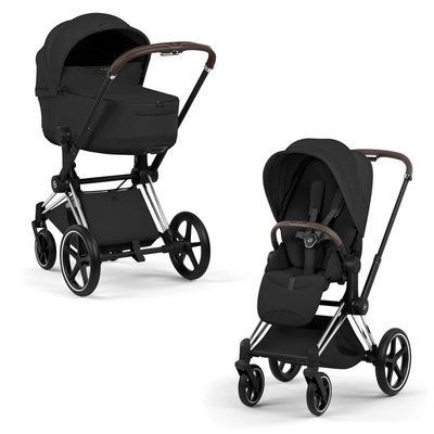 Cybex Priam 5.0 Style 2в1 Sepia black шасі Chrome 526000201-526000353-526000297 фото