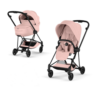 Cybex Mios 5.0 2в1 Pearl pink grey шасі Matt black 526000277-526000487-526000443 фото