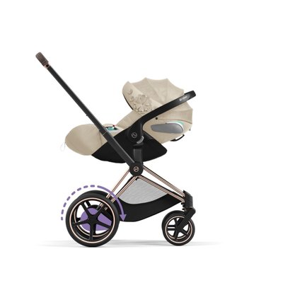 Cybex e-Priam 4.0 3в1 Simply Flower beige шасі Rosegold + Cloud Z2 521002373-522000935-521002829-522000631 фото