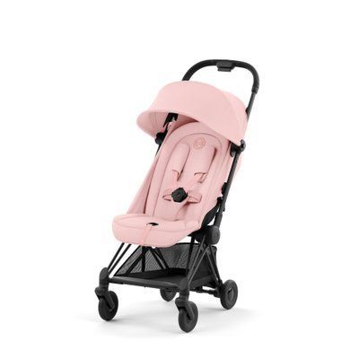 Коляска Coya Matt Black Peach pink 522004345 фото