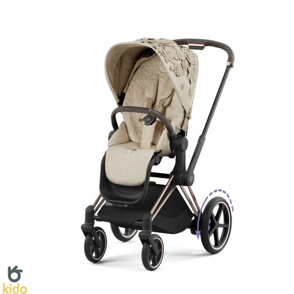 Cybex e-Priam 4.0 3в1 Simply Flower beige шасі Rosegold + Cloud Z2 521002373-522000935-521002829-522000631 фото