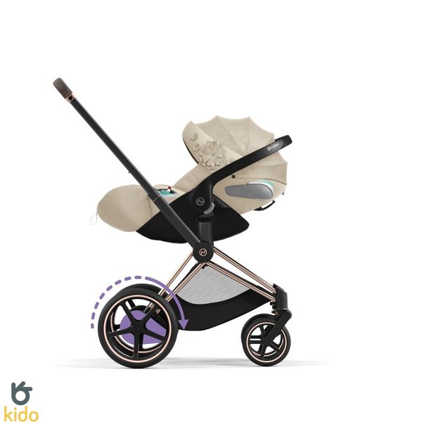 Cybex e-Priam 4.0 3в1 Simply Flower beige шасі Rosegold + Cloud Z2 521002373-522000935-521002829-522000631 фото