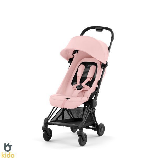 Коляска Coya Matt Black Peach pink 522004345 фото