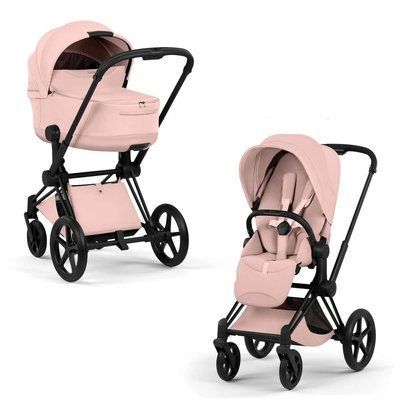 Cybex Priam 5.0 Style 2в1 Peach pink шасі Matt black 526000211-526000389-526000345 фото