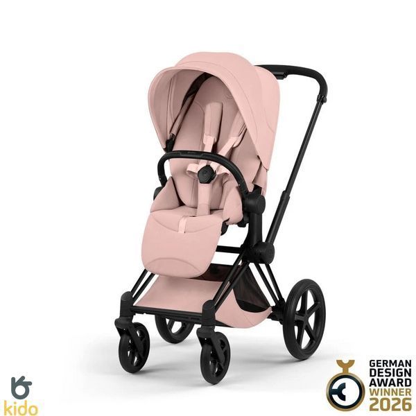 Cybex Priam 5.0 Style 2в1 Peach pink шасі Matt black 526000211-526000389-526000345 фото