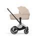 Cybex Priam 5.0 Style шасі+люлька Cozy beige шасі Chrome (чорна корзинка) 526000201-526000365 фото 2