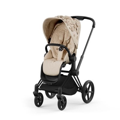 Cybex Priam 4.0 Simply Flower beige шасі Matt Black 521002331-521002829 фото