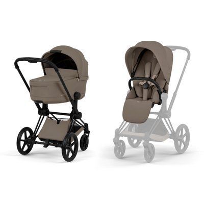 Cybex Priam 5.0 Comfort 2в1 Coconut brown шасі Matt black 526001485 фото