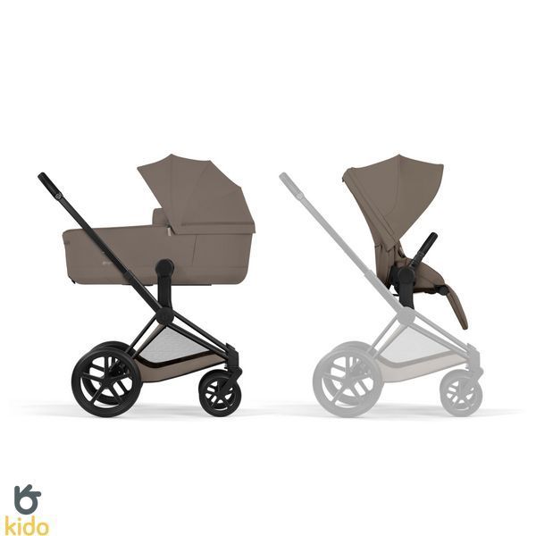 Cybex Priam 5.0 Comfort 2в1 Coconut brown шасі Matt black 526001485 фото