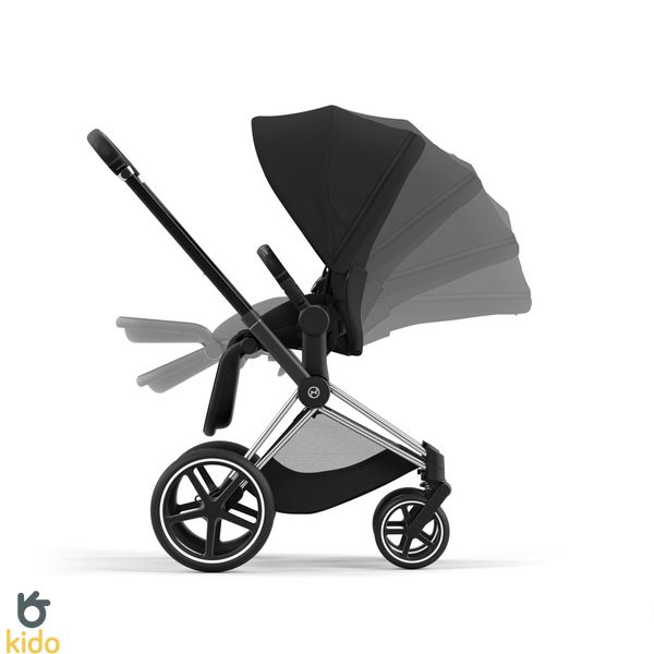 Cybex Priam 4.0 3в1 Sepia Black шасі Chrome Black (Автокрісло Cloud G) 521002325-523000799-523000733-523000219 фото