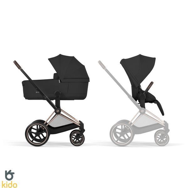 Cybex Priam 5.0 Comfort 2в1 Sepia black шасі Rose gold 526000001 фото