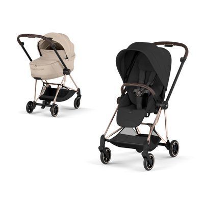 Cybex Mios 5.0 2в1 Style Cozy beige + Sepia black шасі Rose gold 526000287-526000463-526000395 фото
