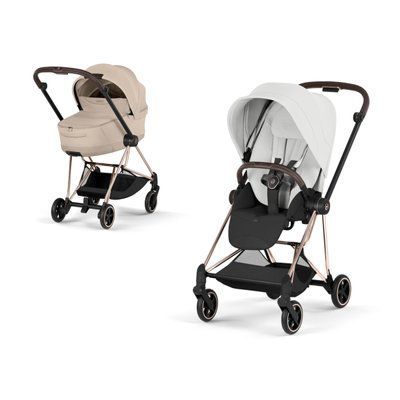 Cybex Mios 5.0 2в1 Style Cozy beige + Off white шасі Rose gold 526000287-526000463-526000435 фото