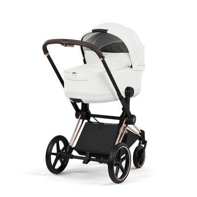 Cybex Priam 5.0 Style шасі+люлька Off white шасі Rose gold (чорна корзинка) 526000221-526000383 фото