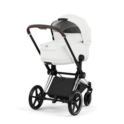 Cybex Priam 5.0 Style шасі+люлька Off white шасі Chrome (чорна корзинка) 526000201-526000383 фото