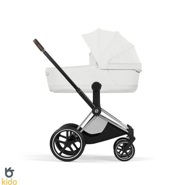 Cybex Priam 5.0 Style шасі+люлька Off white шасі Chrome (чорна корзинка) 526000201-526000383 фото