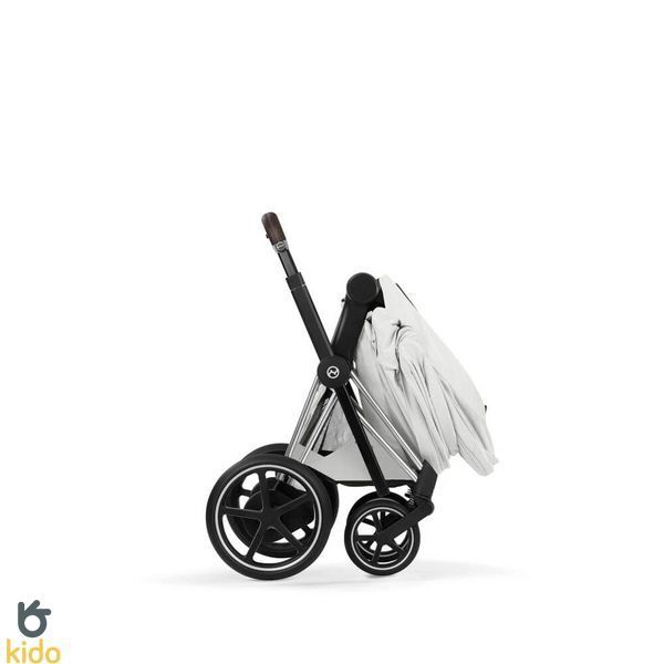 Cybex Priam 5.0 Style шасі+люлька Off white шасі Chrome (чорна корзинка) 526000201-526000383 фото