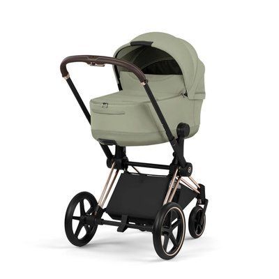 Cybex Priam 5.0 Style шасі+люлька Sage green шасі Rose gold (чорна корзинка) 526000221-526000371 фото