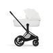 Cybex Priam 5.0 Style шасі+люлька Off white шасі Matt black (чорна корзинка) 526000211-526000383 фото 2