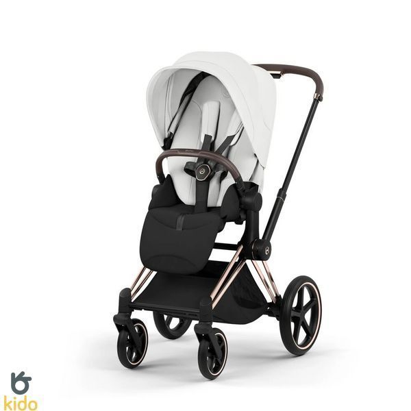 Cybex Priam 5.0 Style 2в1 Off white шасі Rose gold 526000221-526000383-526000337 фото