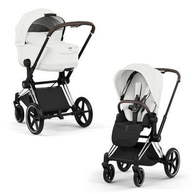 Cybex Priam 5.0 Style 2в1 Off white шасі Chrome 526000201-526000383-526000337 фото