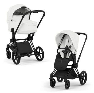 Cybex Priam 5.0 Style 2в1 Off white шасі Matt black 526000211-526000383-526000337 фото