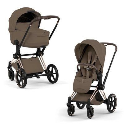 Cybex Priam 5.0 Style 2в1 Coconut brown шасі Rose gold 526000221-526001617-526001611 фото