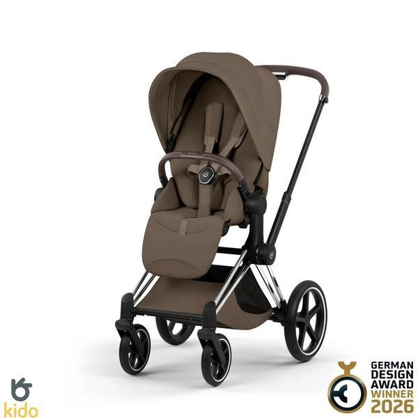 Cybex Priam 5.0 Style 2в1 Coconut brown шасі Chrome 526000201-526001617-526001611 фото