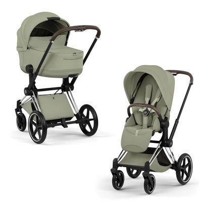 Cybex Priam 5.0 Style 2в1 Sage green шасі Chrome 526000201-526000371-526000321 фото