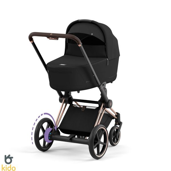 Cybex e-Priam 4.0 2в1 Sepia Black шасі Rosegold 521002373-523000799-523000733 фото