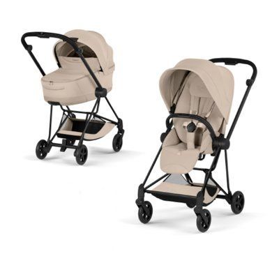 Cybex Mios 5.0 2в1 Cozy beige grey шасі Matt black 526000277-526000463-526000411 фото