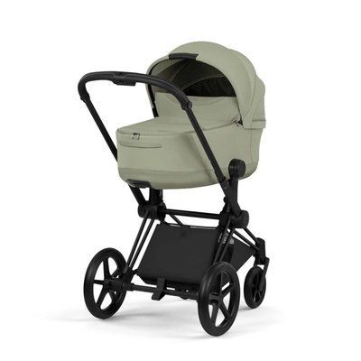 Cybex Priam 5.0 Style шасі+люлька Sage green шасі Matt black (чорна корзинка) 526000211-526000371 фото