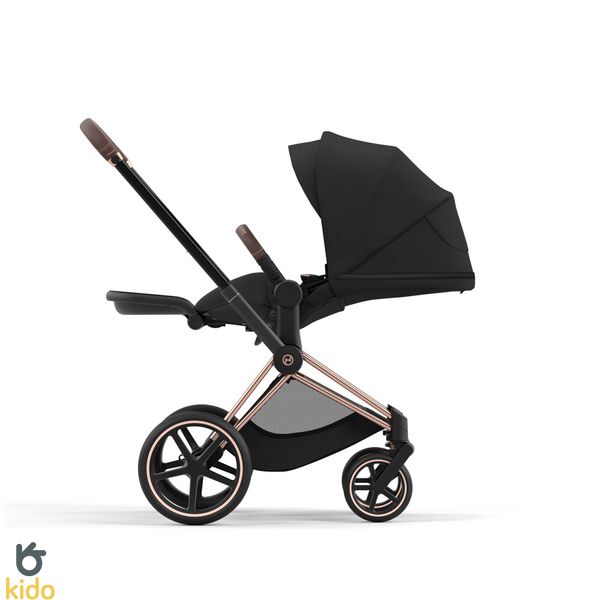 Cybex Priam 4.0 3в1 Sepia Black шасі Rose Gold (автокрісло Cloud G) 521002337-523000799-523000733-523001143 фото