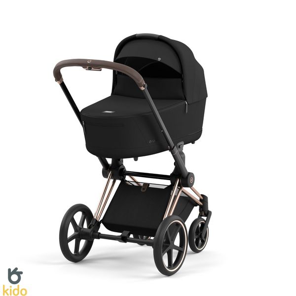 Cybex Priam 4.0 3в1 Sepia Black шасі Rose Gold (автокрісло Cloud G) 521002337-523000799-523000733-523001143 фото