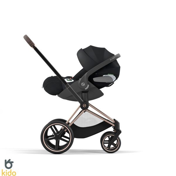 Cybex Priam 4.0 3в1 Sepia Black шасі Rose Gold (автокрісло Cloud G) 521002337-523000799-523000733-523001143 фото