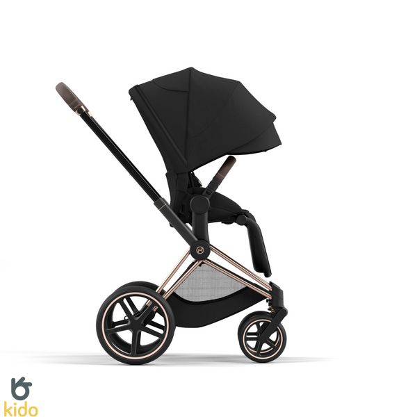 Cybex Priam 4.0 3в1 Sepia Black шасі Rose Gold (автокрісло Cloud G) 521002337-523000799-523000733-523001143 фото