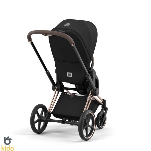 Cybex Priam 4.0 3в1 Sepia Black шасі Rose Gold (автокрісло Cloud G) 521002337-523000799-523000733-523001143 фото