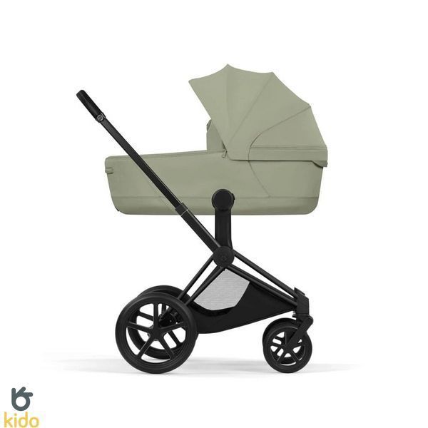 Cybex Priam 5.0 Style шасі+люлька Sage green шасі Matt black (чорна корзинка) 526000211-526000371 фото