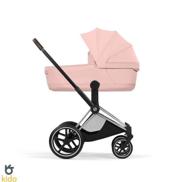 Cybex Priam 5.0 Style шасі+люлька Peach pink шасі Chrome (чорна корзинка) 526000201-526000389 фото