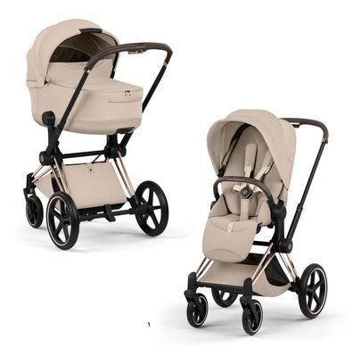 Cybex Priam 5.0 Style 2в1 Cozy beige шасі Rose gold 526000221-526000365-526000313 фото
