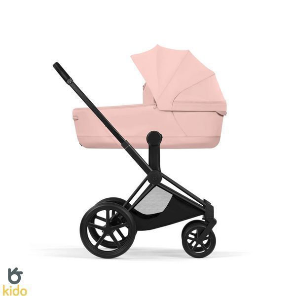 Cybex Priam 5.0 Style шасі+люлька Peach pink шасі Matt black (чорна корзинка) 526000211-526000389 фото