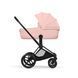 Cybex Priam 5.0 Style шасі+люлька Peach pink шасі Matt black (чорна корзинка) 526000211-526000389 фото 2